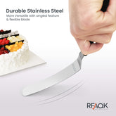 3 Angled Spatulas - RFAQK royal icing decorating tools
